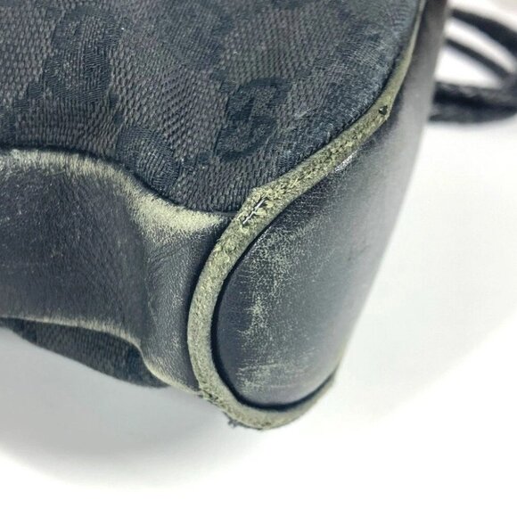 GUCCI 109106 GG logo Bag Crossbody Shoulder Bag GGCanvas/Leather Black - Picture 9 of 16